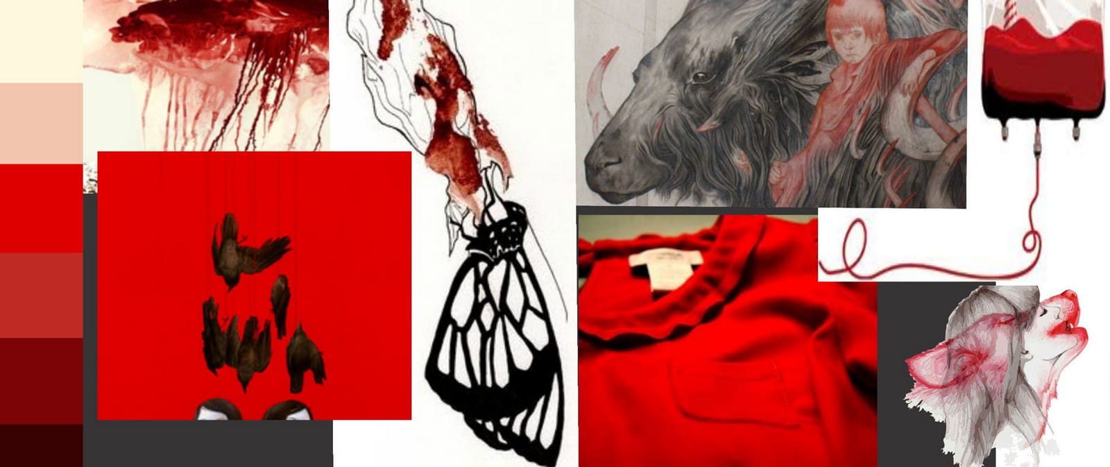 Bloody Red Moodboard